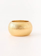 Obsidian Bangle - Gold