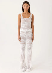 Bosten Low Rise Pants - White