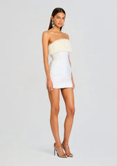 Torin Sequin Fur Dress