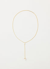 Silhouette Pearl Necklace - Gold