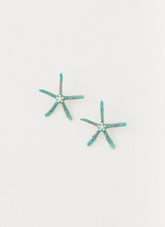 Ocean Glint Earrings - Blue