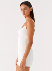 Aretha Mini Dress - White