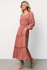 Rowan Tiered Dress | Vintage Rose