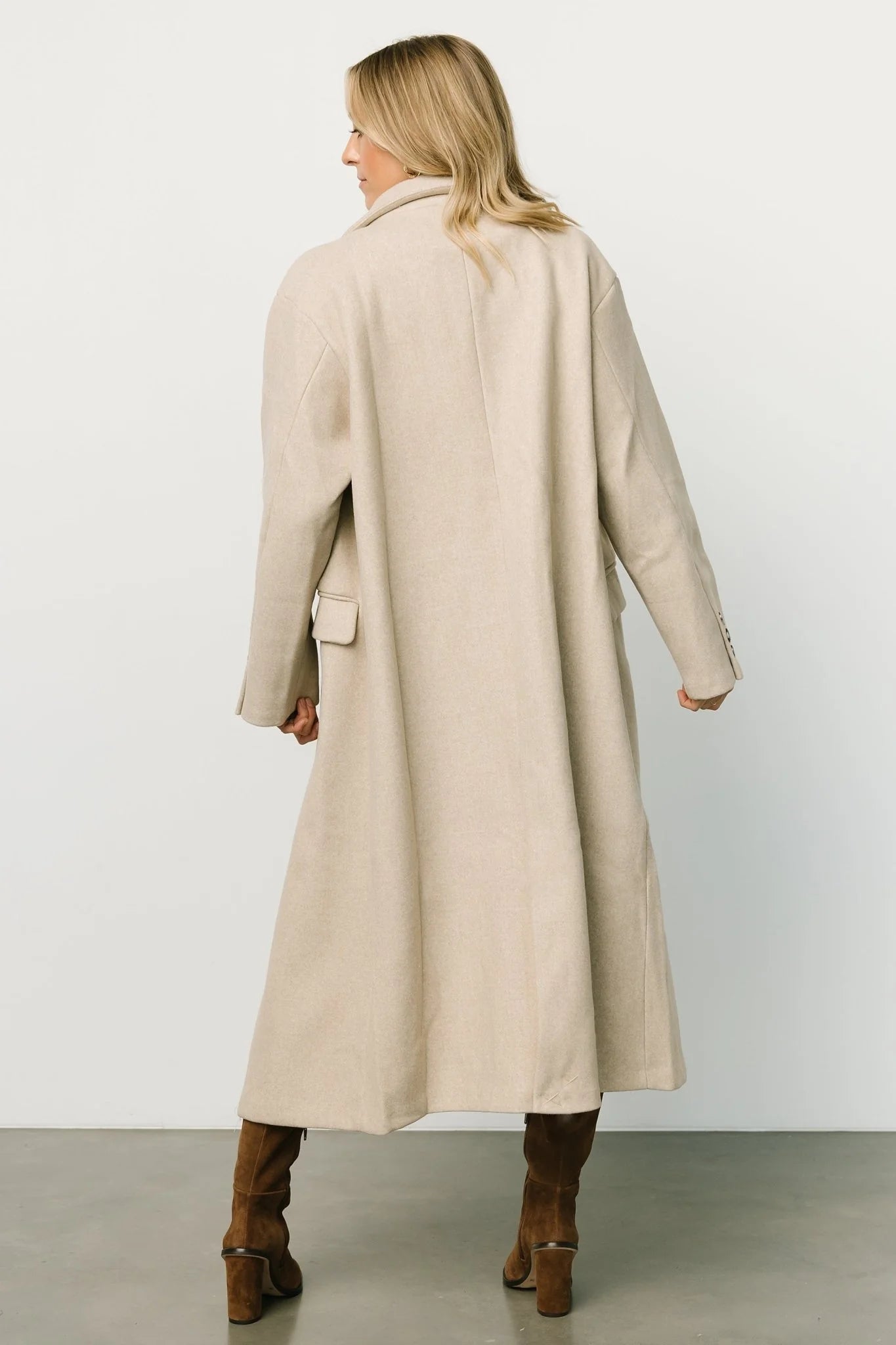 Anderson Double Breasted Coat | Natural