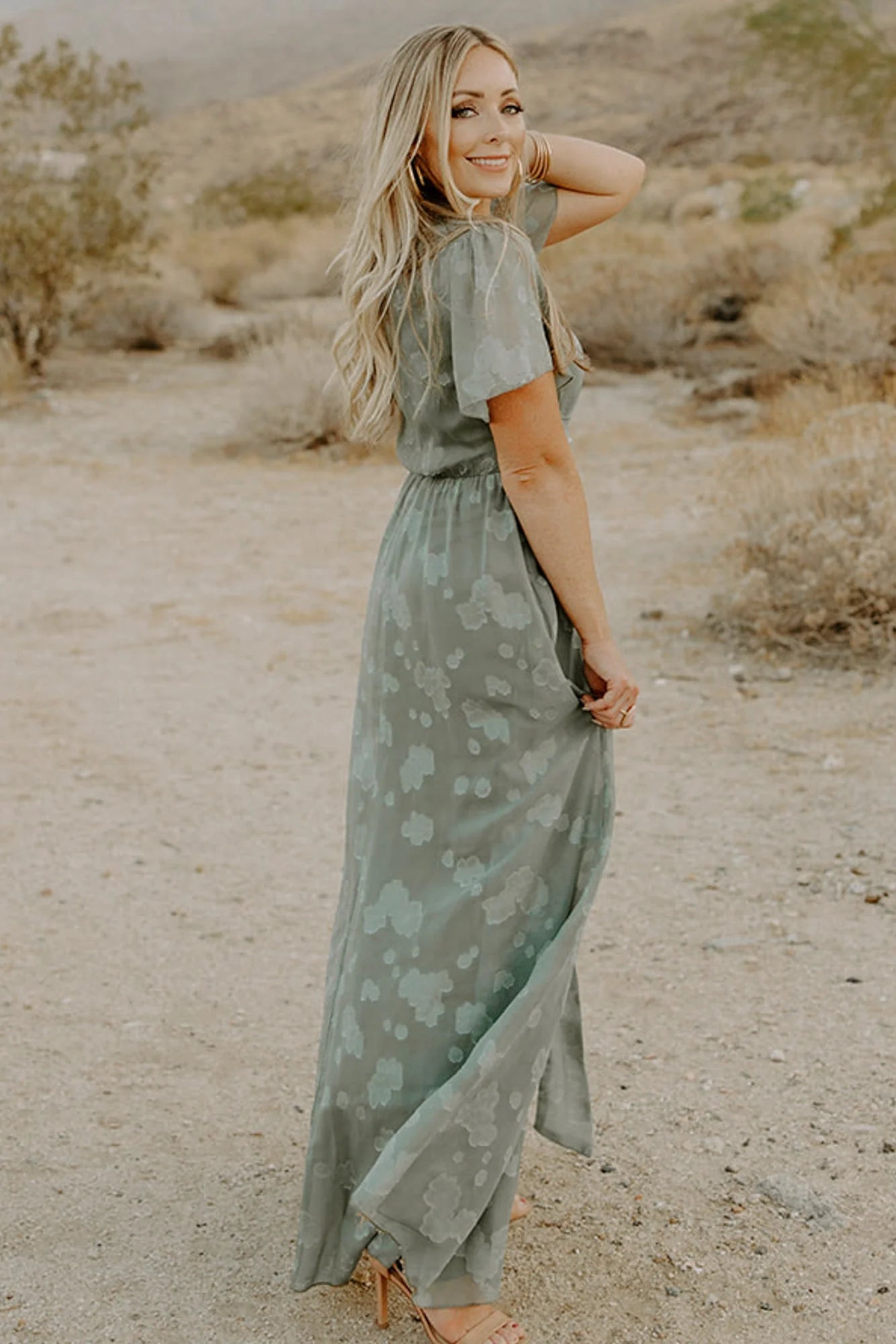 Faye Maxi Dress | Eucalyptus