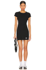 Short Sleeve Crewneck Dress