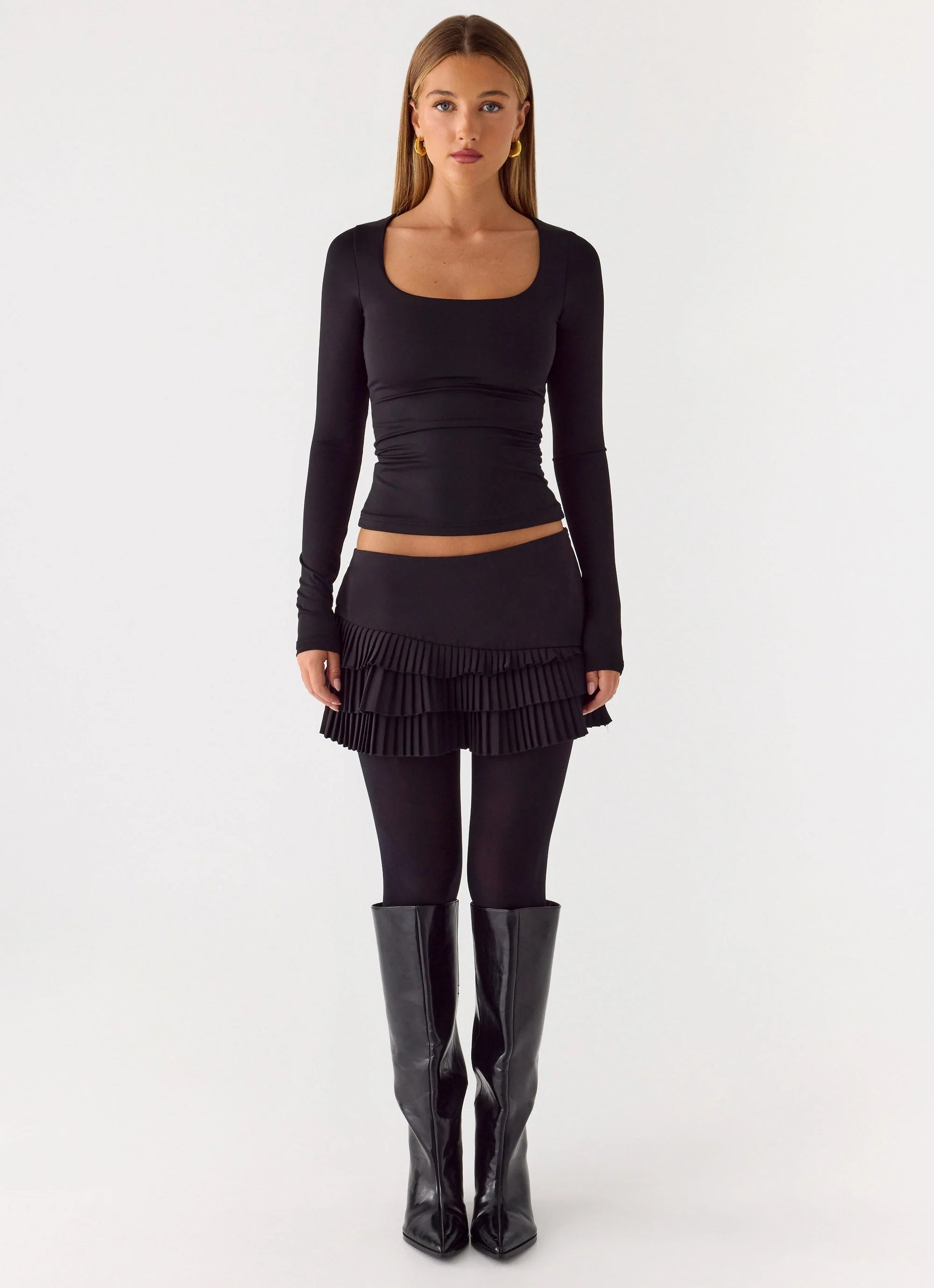 Skyler Mini Skort - Black