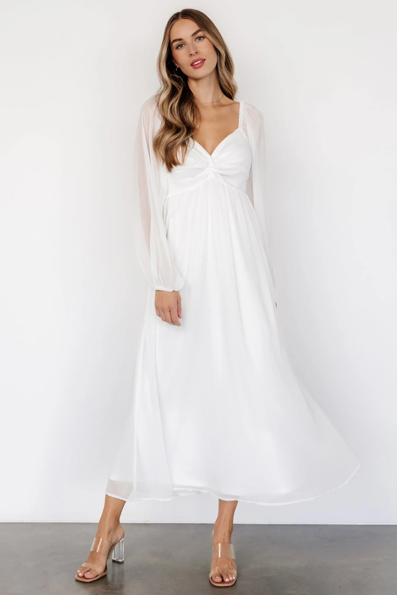 Dione Midi Dress | Off-White