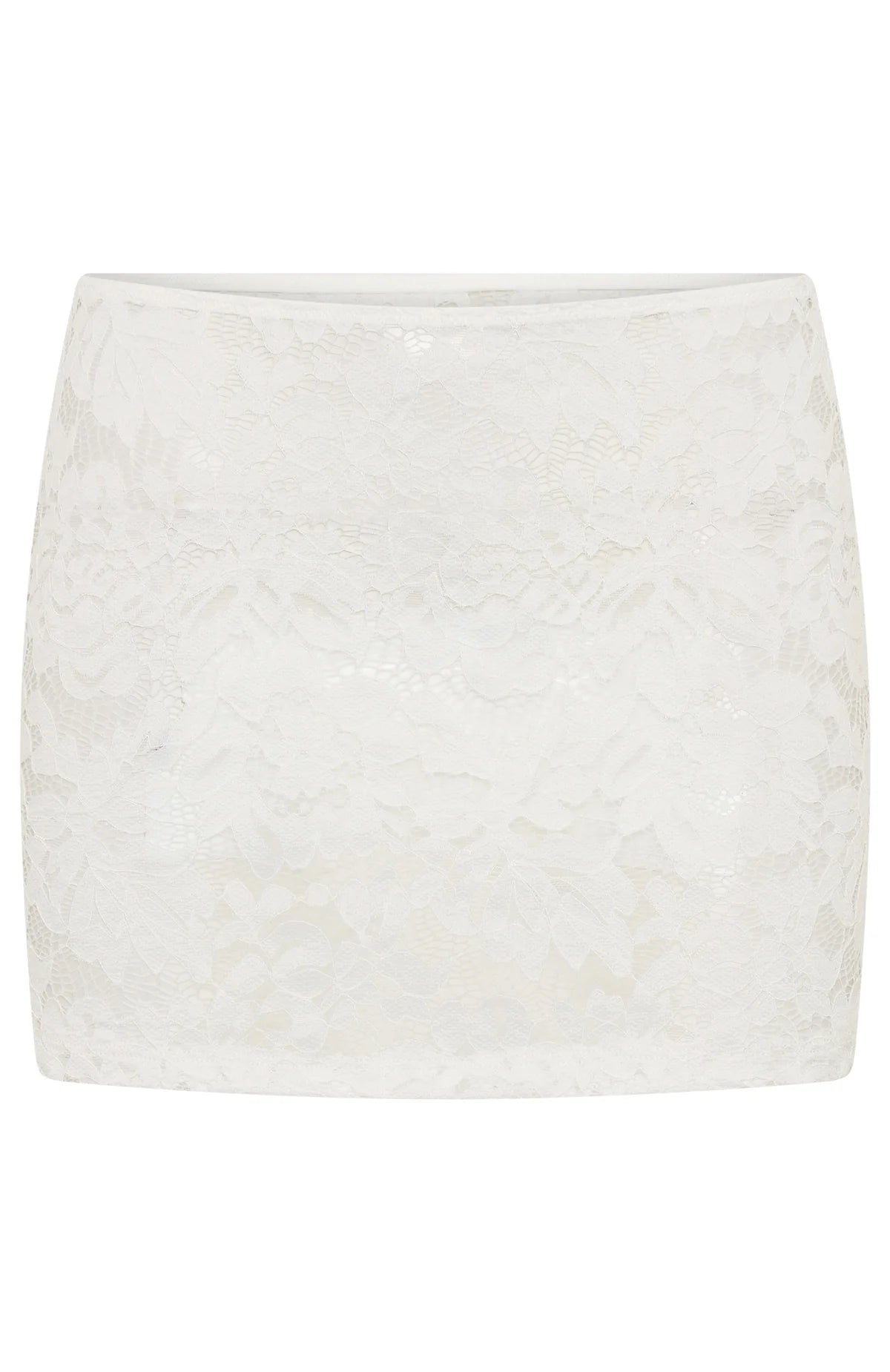 Forbidden Fruit Lace Mini Skirt White