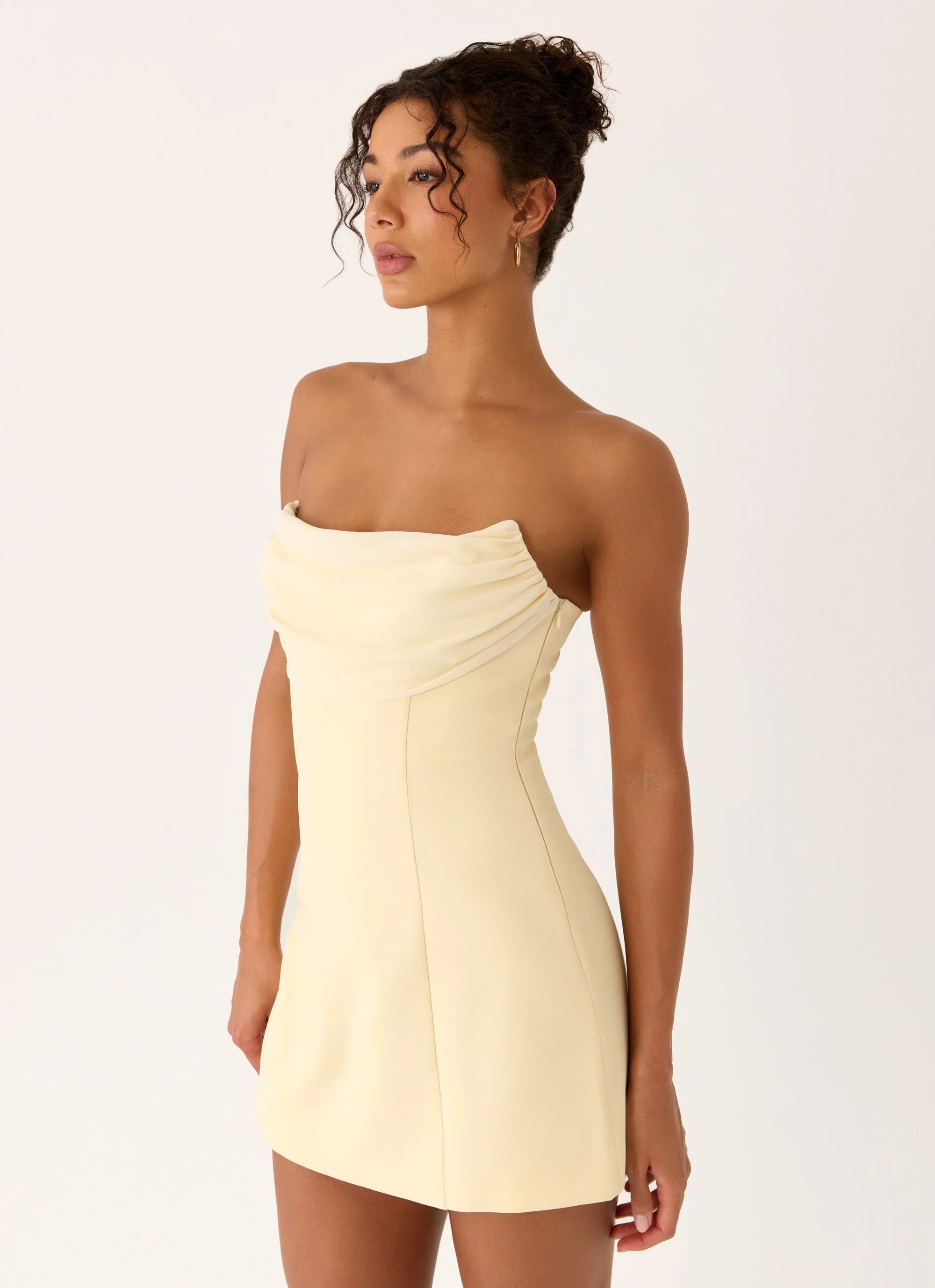 Luna Rosa Mini Dress - Baby Yellow
