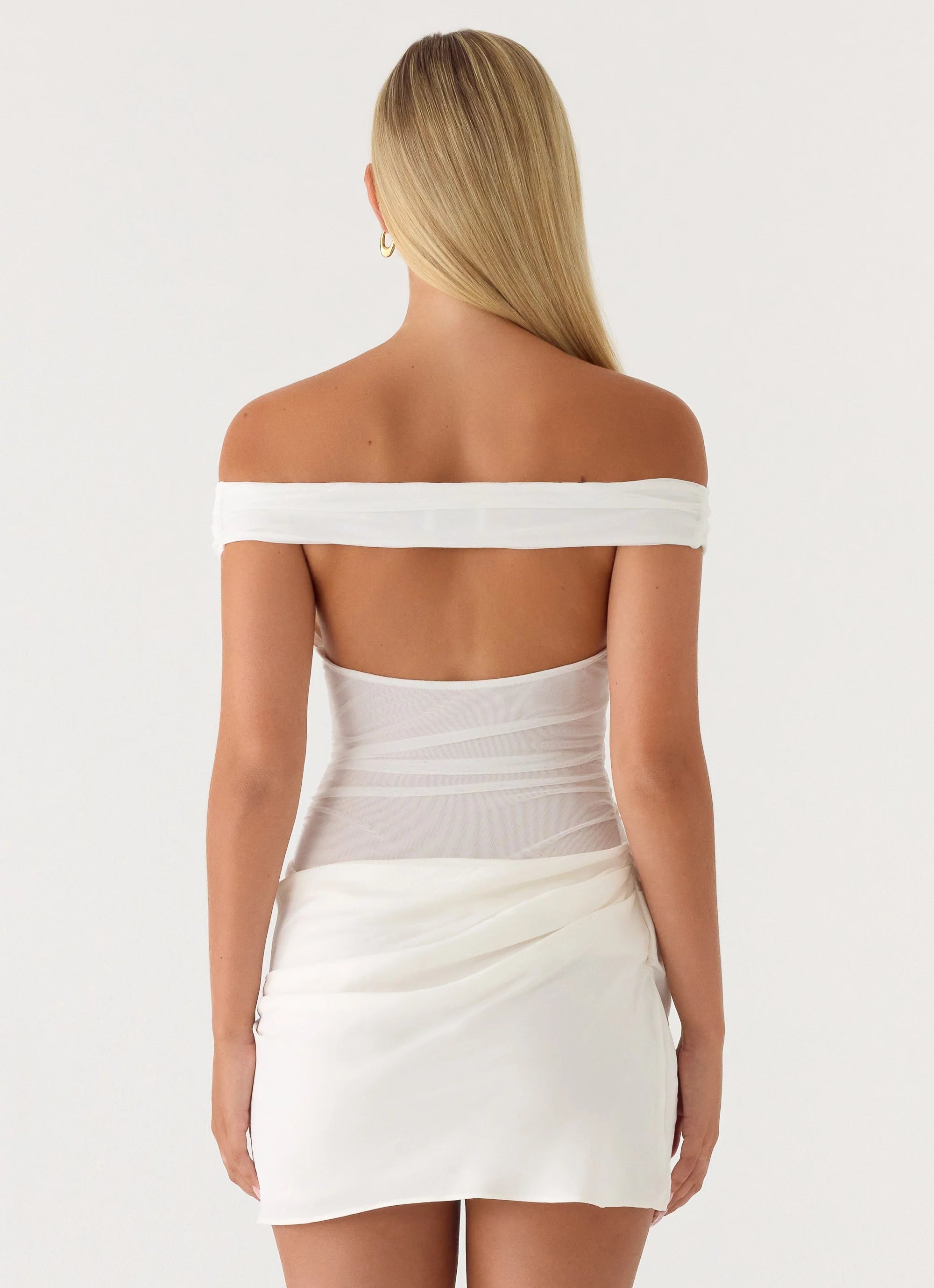 Candid Cupro Mini Dress - Ivory