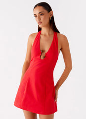 Roxe Mini Dress - Red