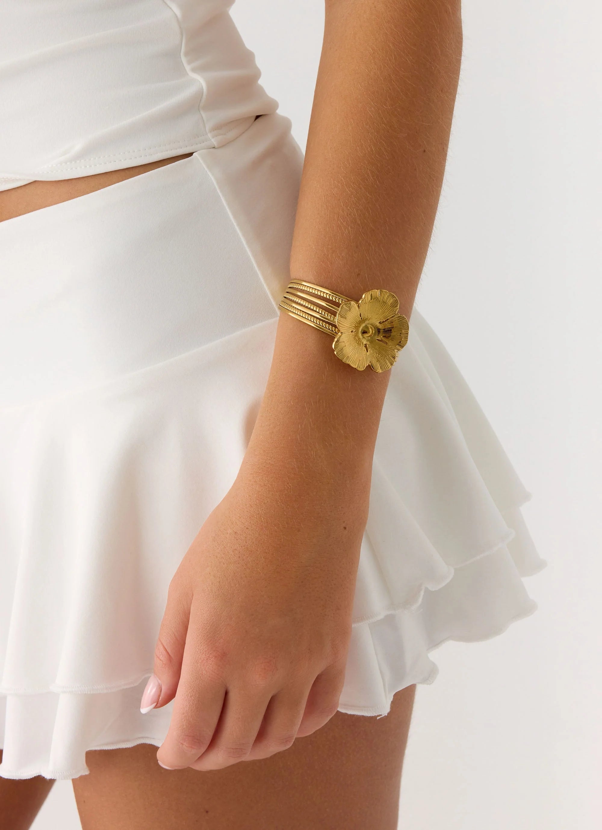 Bloomette Bangle - Gold