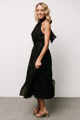 Rheise Pleated Top Dress | Black