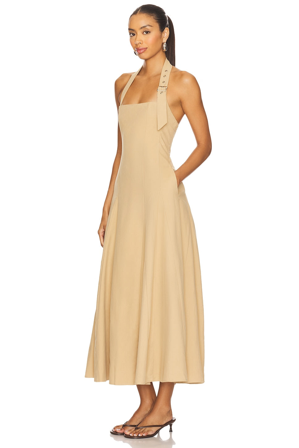 Astrid Halter Midi Dress