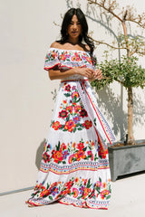 Alejandra Maxi Dress | Ivory Multi Floral