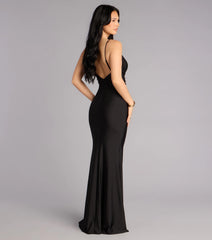 Sage Rosette Mermaid Formal Dress