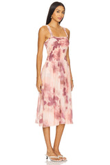 x REVOLVE Tessa Smocked Midi Dress
