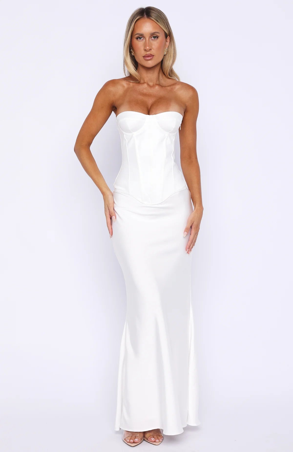 Forever Starts Now Maxi Skirt Off White