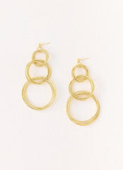 Circuit Earrings - Gold