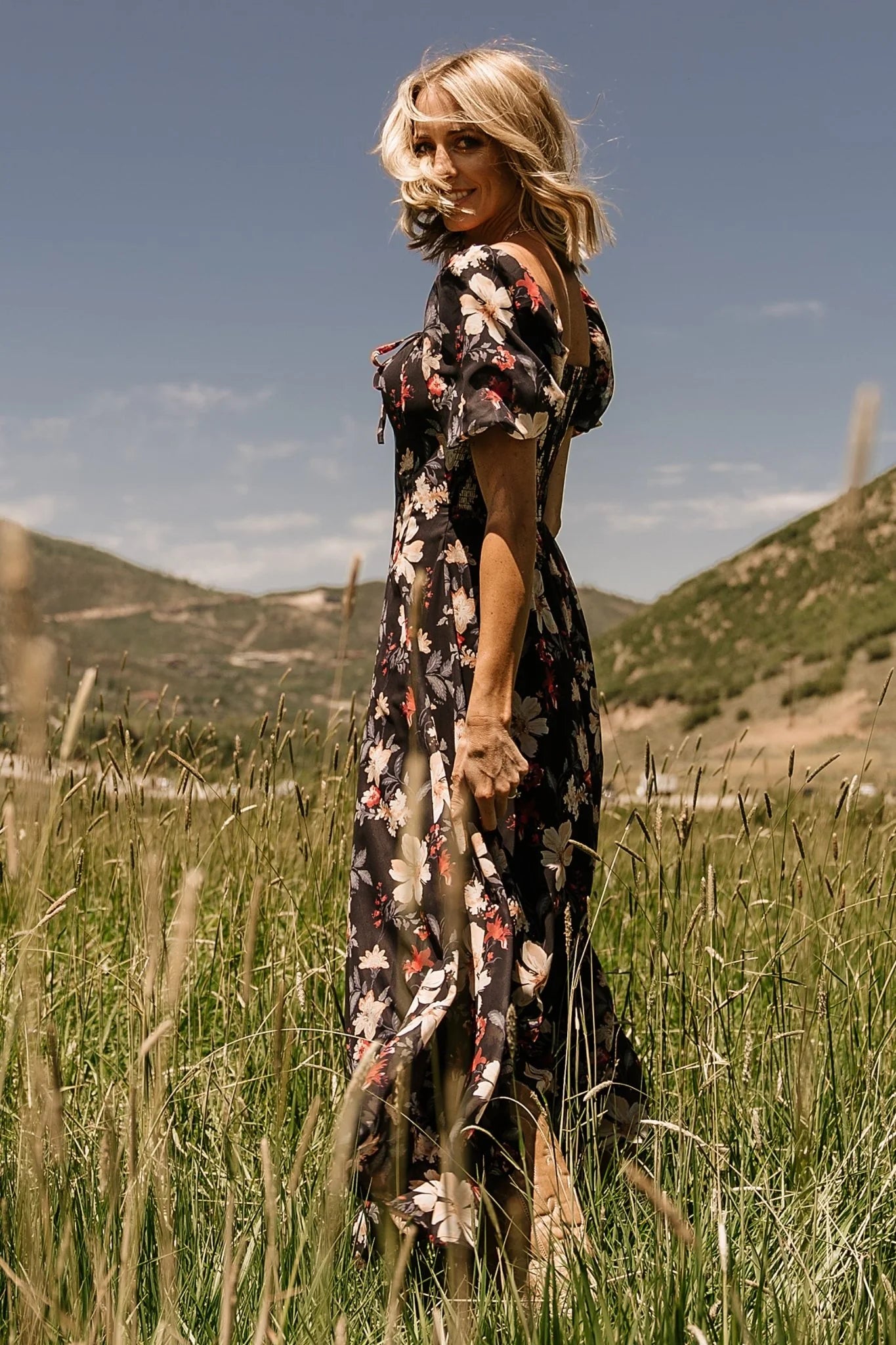 Raelynn Maxi Dress | Black Floral