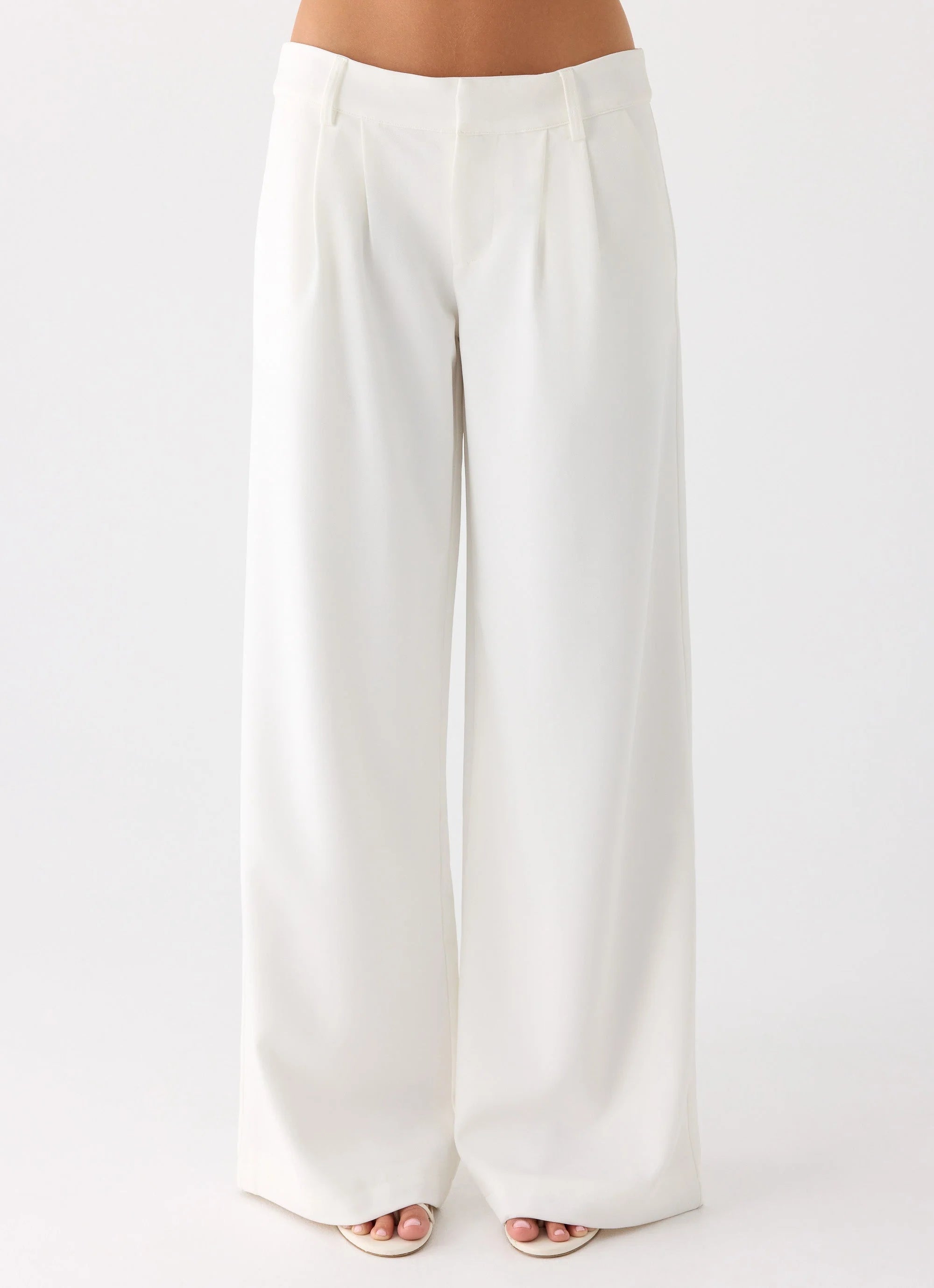 Samuel Low Rise Suiting Pants - White