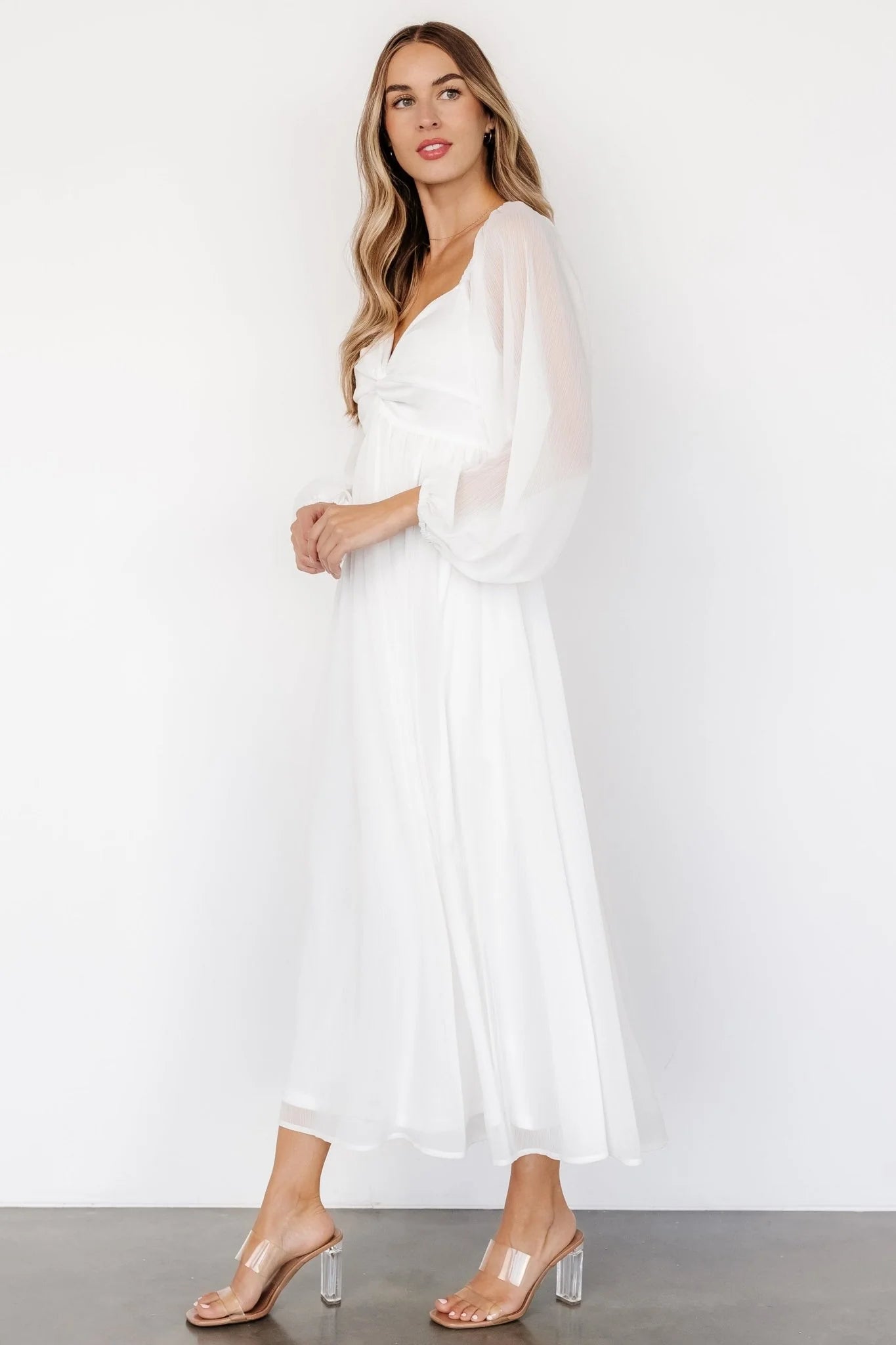Dione Midi Dress | Off-White