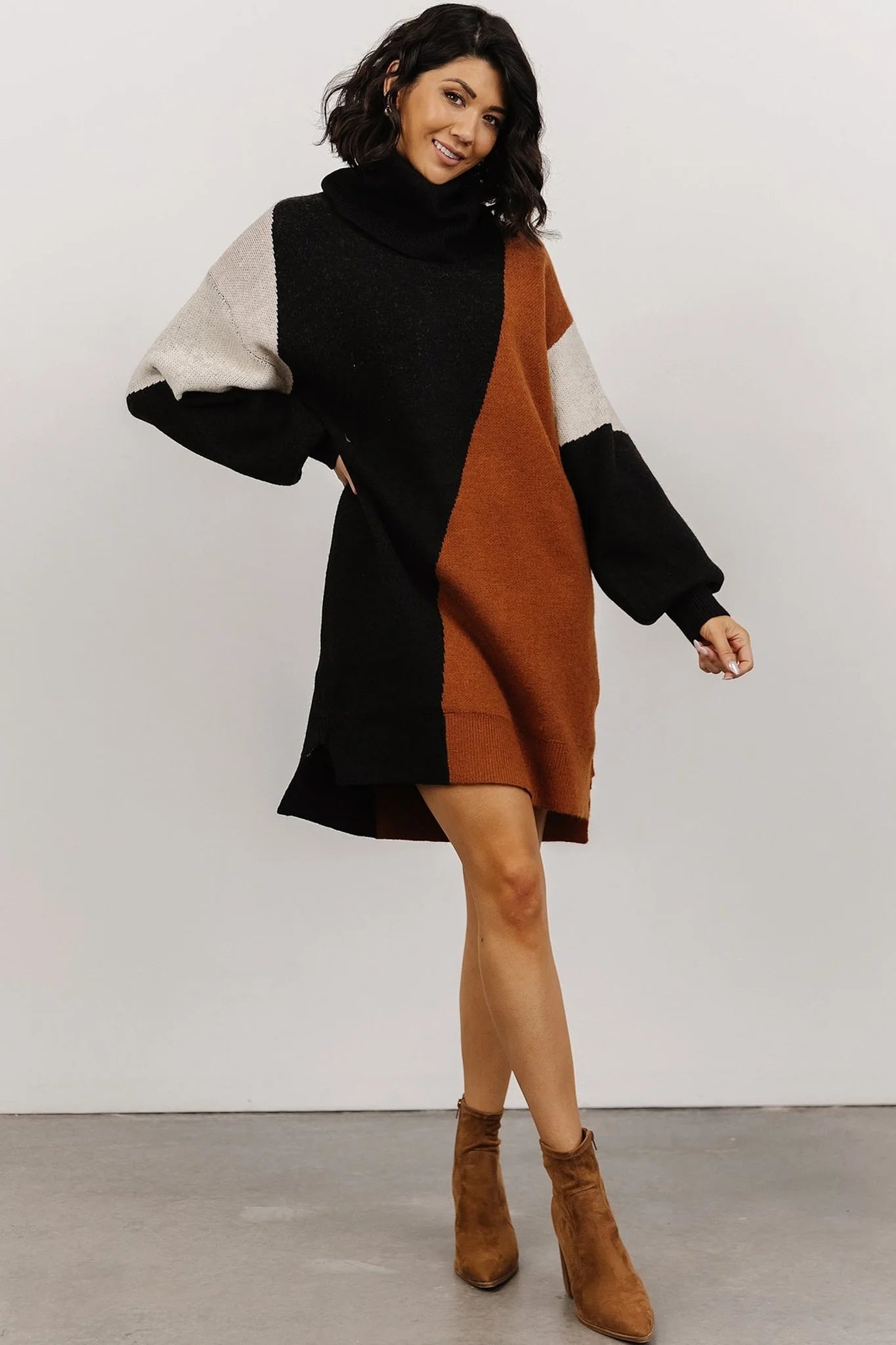 Diego Sweater Dress | Black Multi