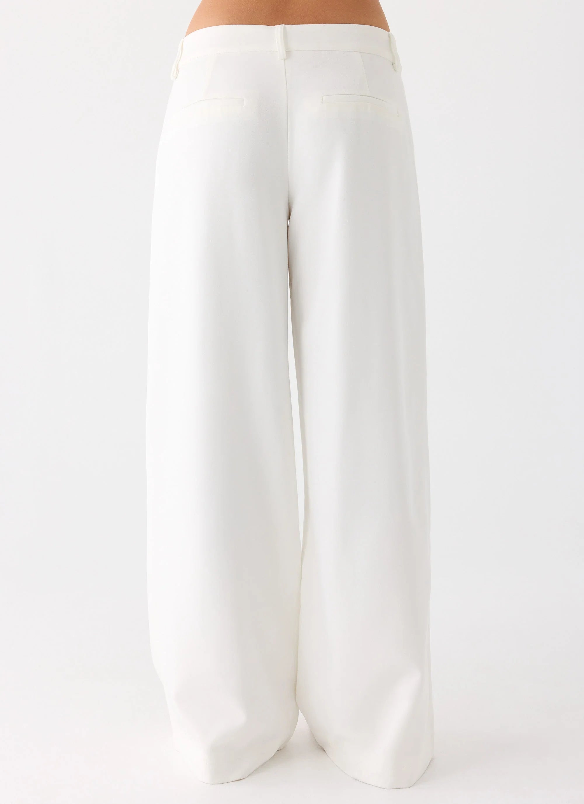 Samuel Low Rise Suiting Pants - White