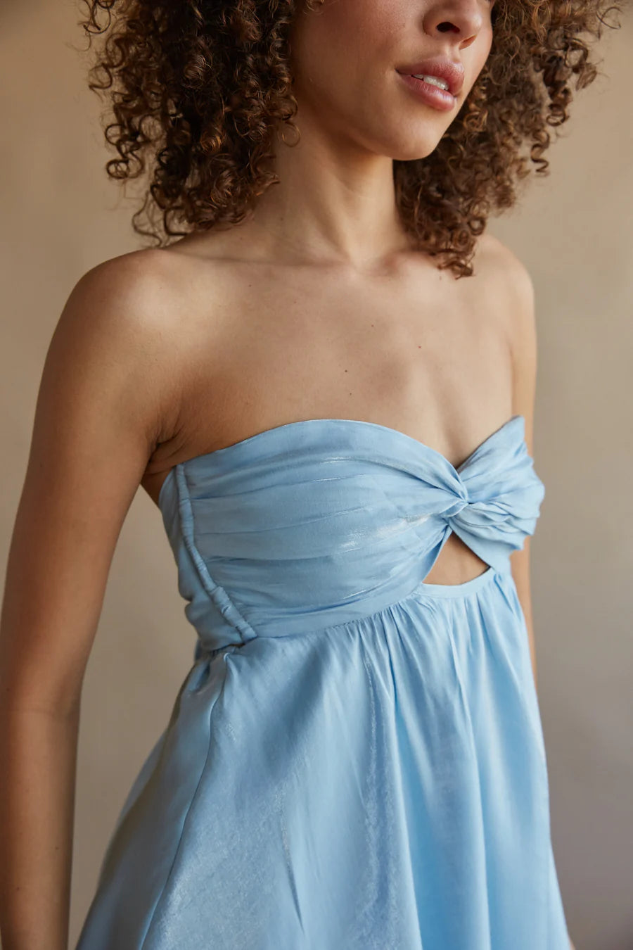 Gabby Twist Babydoll Dress