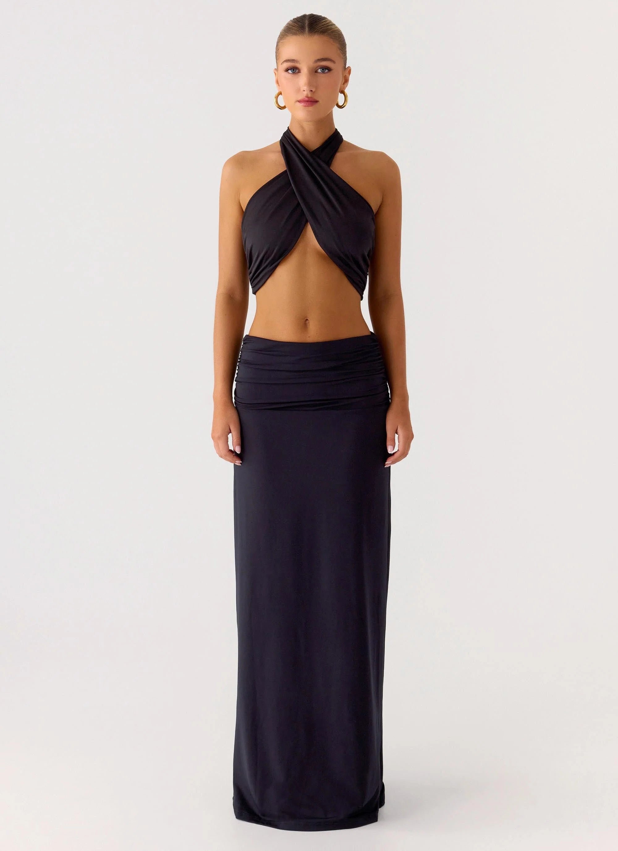 Coletta Wrap Top - Black
