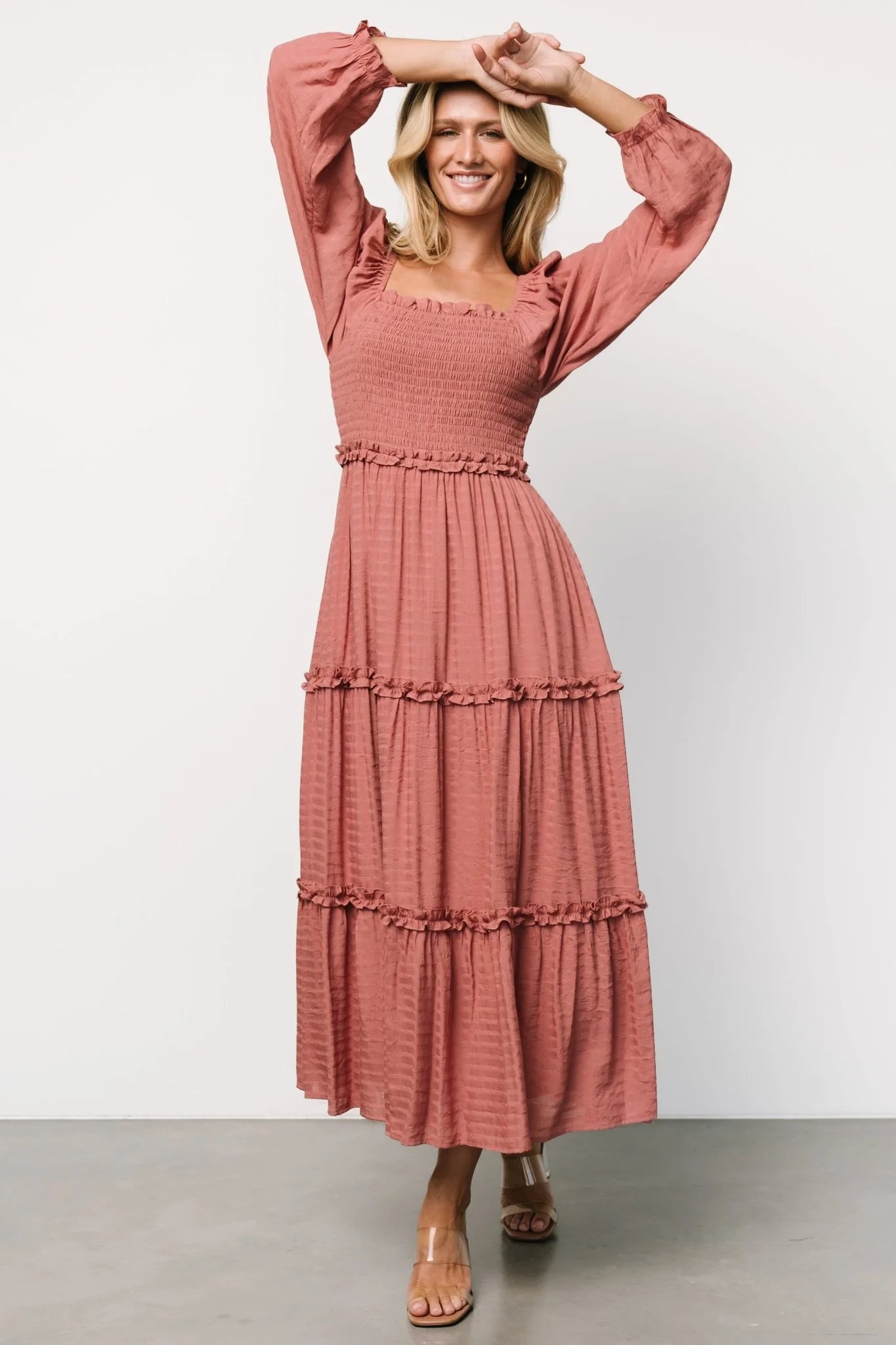 Rowan Tiered Dress | Vintage Rose