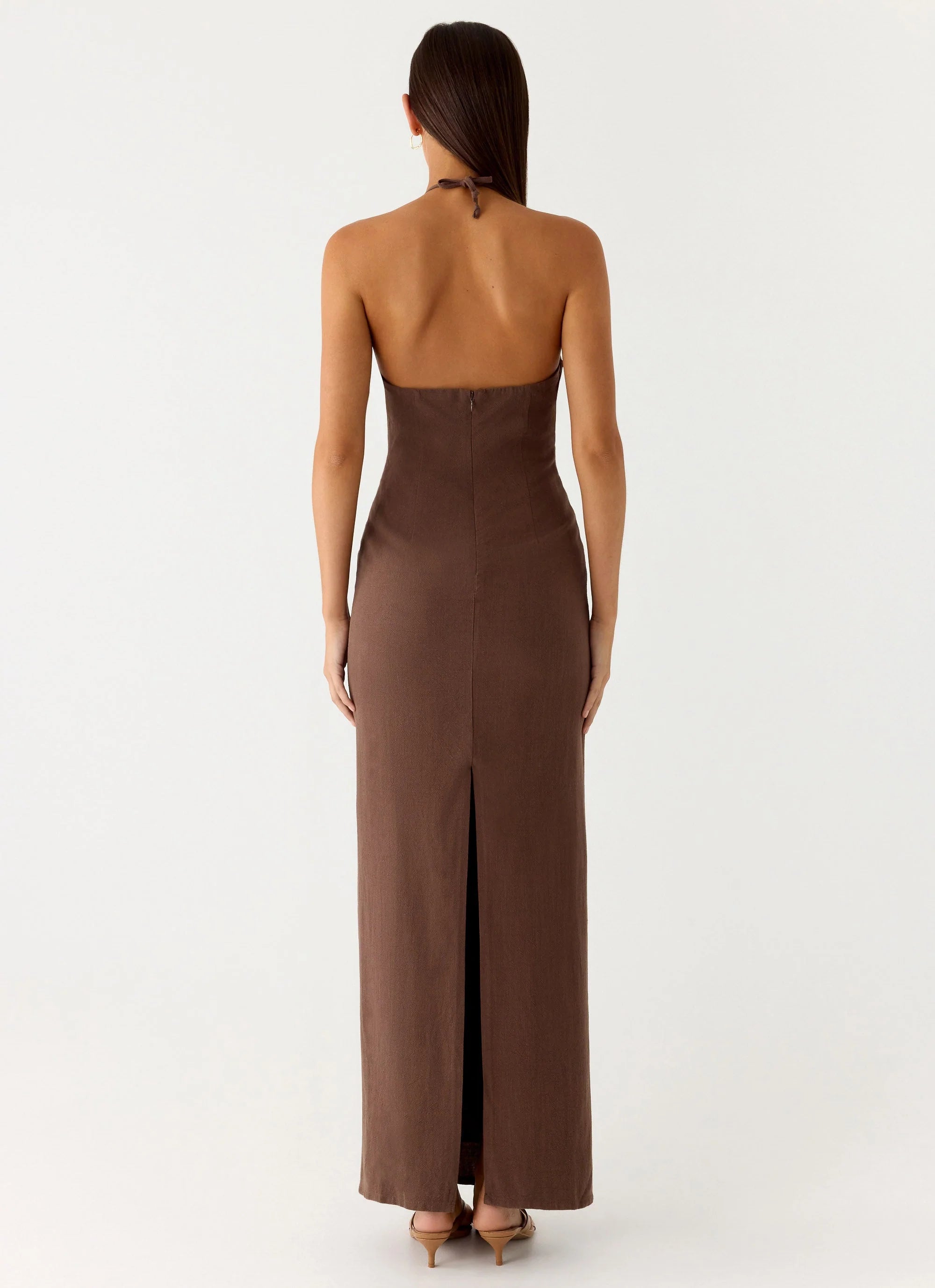 Bloomers Maxi Dress - Brown