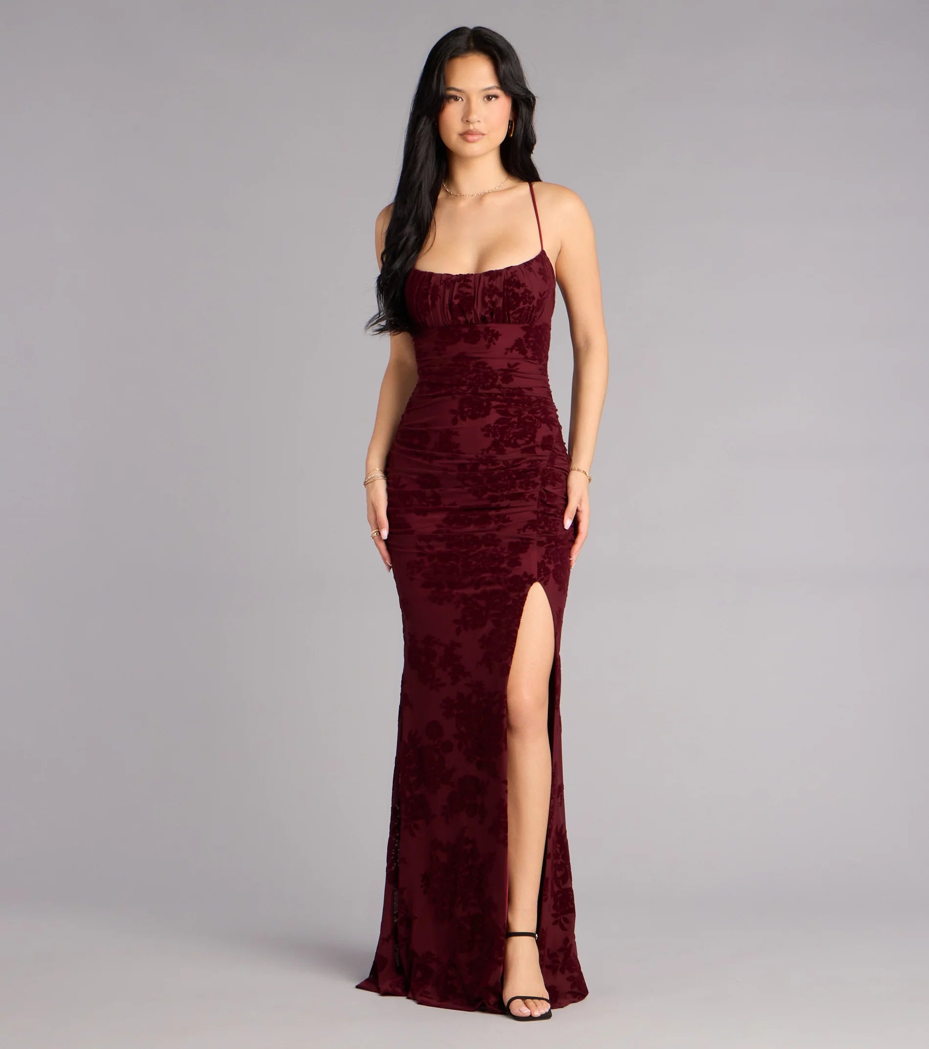 Mandy Strappy Tie-Back Mermaid Formal Dress