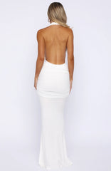 Be With You Forever Maxi Dress Off White